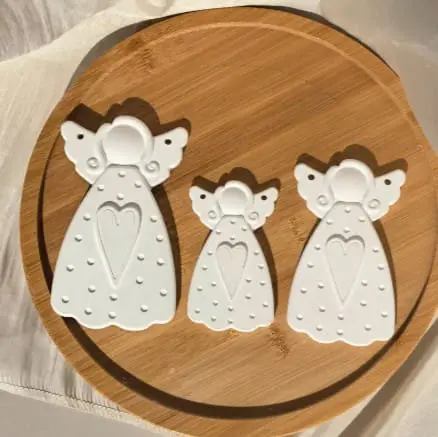 3 Piece Hanging Angel Ornament Siilicone Mould Set (3Pc Set_Ang_Hang) Silicone Mould : 3 Piece Hanging Angel Ornament Siilicone Mould Set (3Pc Set_Ang_Hang)