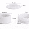 Silicone Mould : 3 Piece Striped Candle Jar + Peony Flower Silicone Mould Set (PFS)
