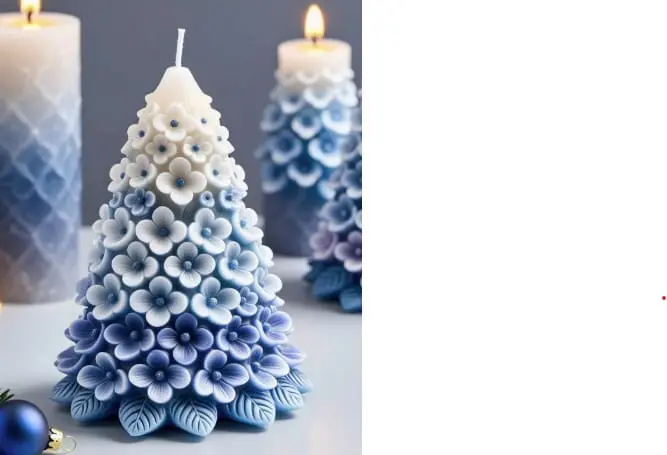 3D Christmas Tree Floral Silicone Mould : 3D Floral Christmas Tree (3DxFlower)