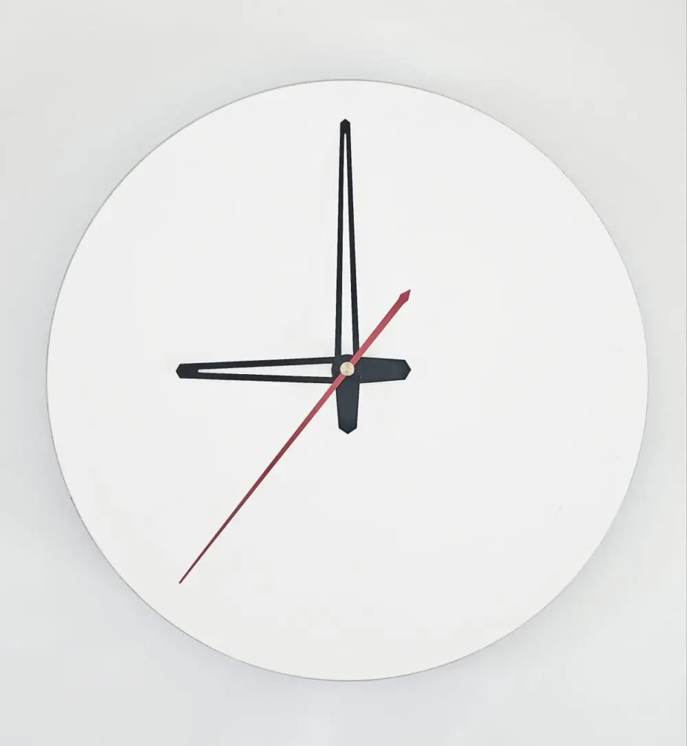 Big Circle Clock 1 Sublimation Blanks : 3mm Circle Super Gloss Sublimation MDF Clocks (20, 25 & 30cm)