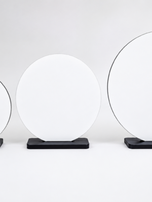 Laser Sublimation Blanks : DIY 3mm Super Glossy Sublimation MDF Circular Style Award/Trophy (Small, Medium & Large)