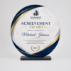 Corporate Award Laser Sublimation Blanks : DIY 3mm Super Glossy Sublimation MDF Circular Style Award/Trophy (Small, Medium & Large)