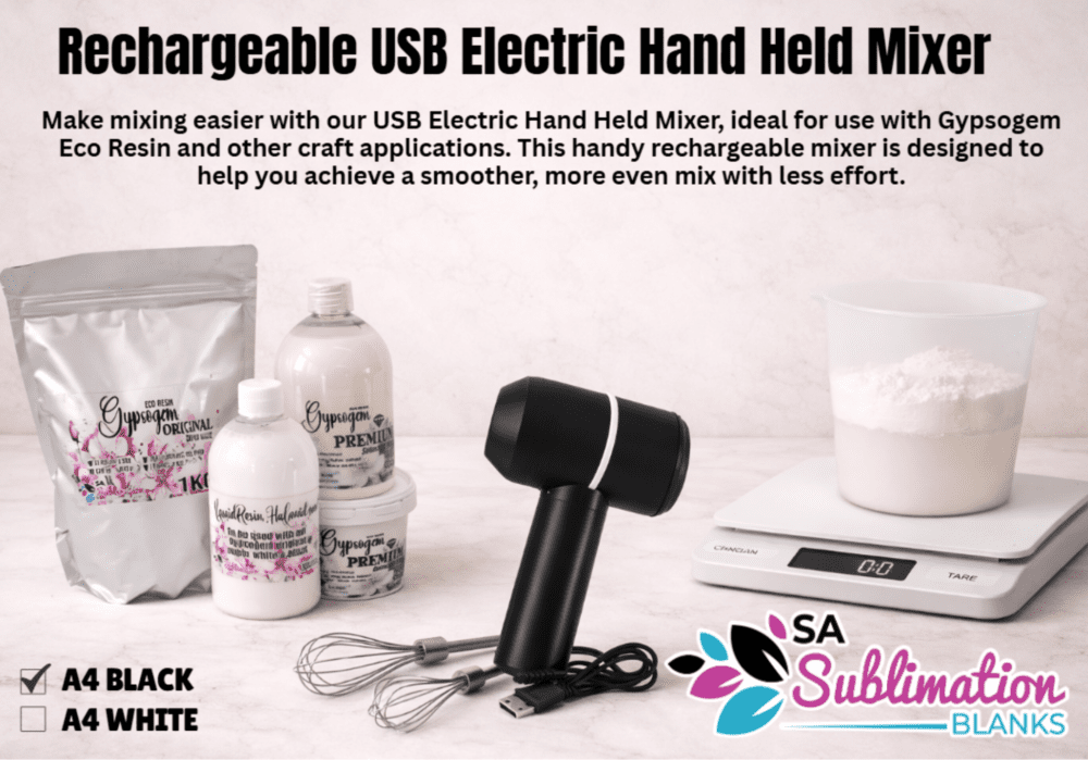 Held Mixer 2 Black Arts & Crafts : Rechargeable USB Electric Hand Held Mixer (Black or White)