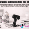 Held Mixer 2 Black Arts & Crafts : Rechargeable USB Electric Hand Held Mixer (Black or White)