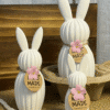 RabbitMould3 Silicone Moulds : 3 Piece Silicone Rabbit Set (3Pcbun)