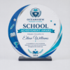 School Laser Sublimation Blanks : DIY 3mm Super Glossy Sublimation MDF Circular Style Award/Trophy (Small, Medium & Large)