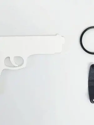 Laser Sublimation Shapes : 2mm Subli-Lux Gun + with split keyring & clip
