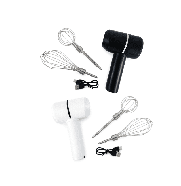 WhiteBlack Arts & Crafts : Rechargeable USB Electric Hand Held Mixer (Black or White)