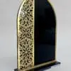 3D UV Prints : A5 Acrylic Tribute Plaque with Elegant Gold Mirror Floral Design
