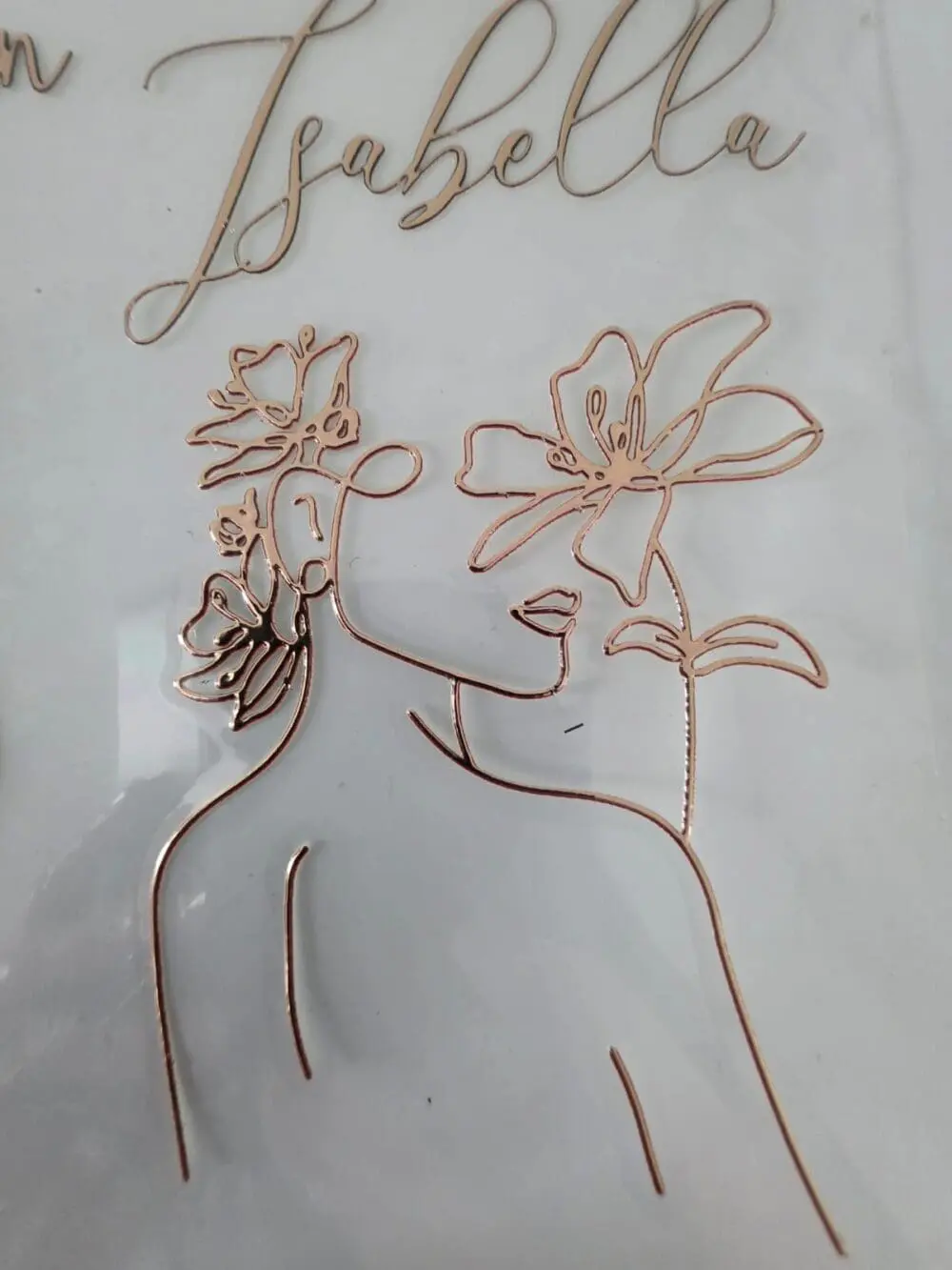 Foling Rose gold 5 3D UV DTF Stickers : FOILING A4 & A3 ROSE GOLD Customised Stickers (Gang Sheet Creator)
