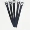 Black Luggage Straps for Tag Holders (Set of 5)