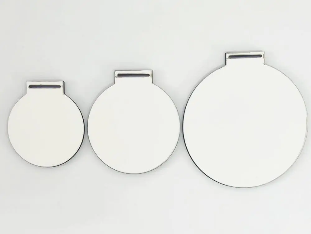 MDF Medals Laser Sublimation Blanks : Super Gloss Sublimation MDF, 3 & 5, S/S & D/S Medals with Sublimation Ribbon (S, M, L)