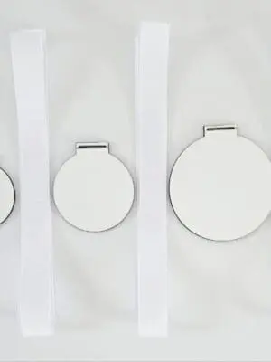 Laser Sublimation Blanks : Super Gloss Sublimation MDF, 3 & 5, S/S & D/S Medals with Sublimation Ribbon (S, M, L)