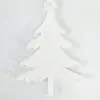 Laser Sublimation Blanks : Subli-Acyrlic (with white coating) Christmas Hanging Ornaments : Fur Tree Style 1 (3 or 4mm)