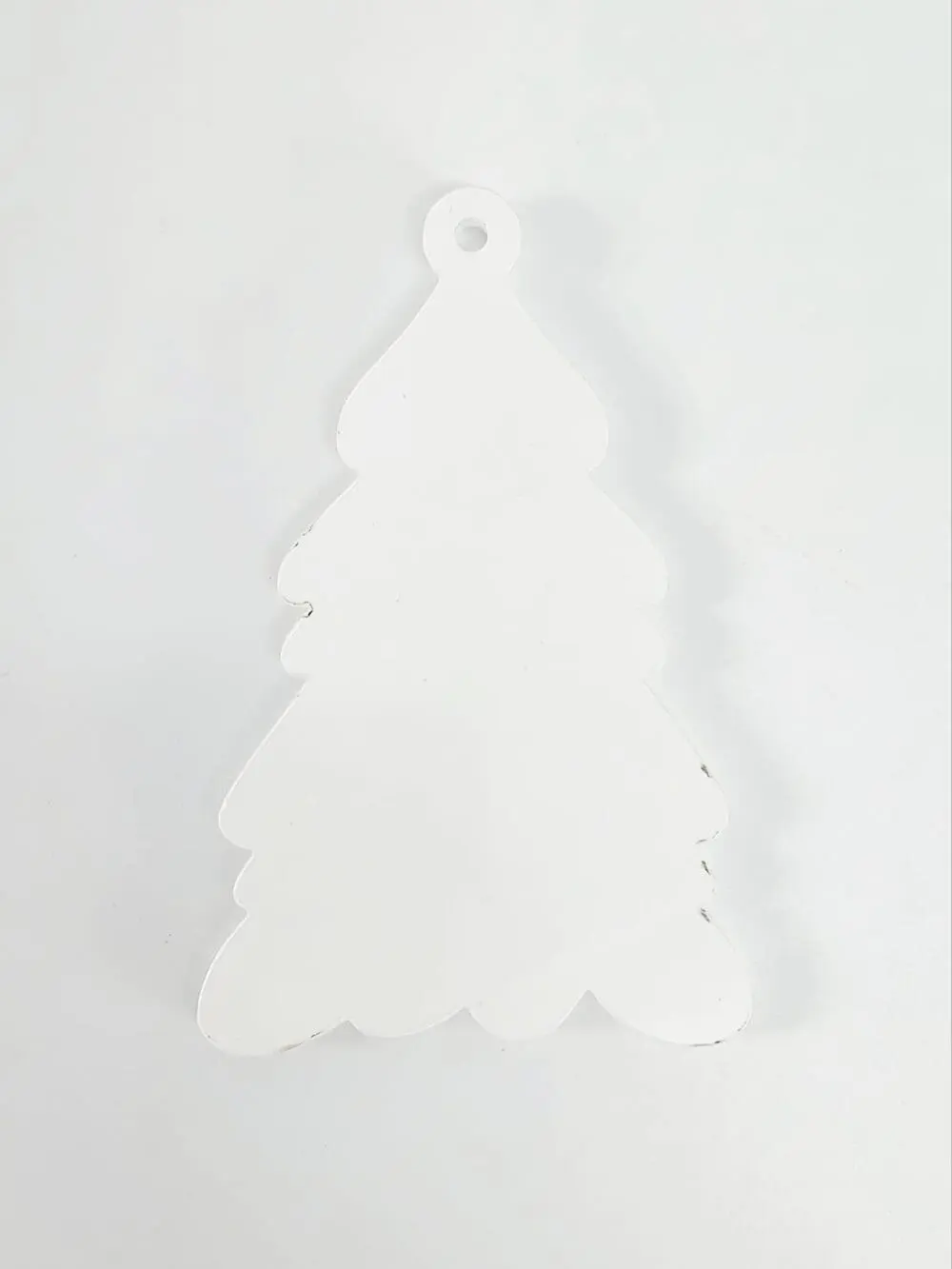 Laser Sublimation Blanks : Subli-Acyrlic (with white coating) Christmas Ornament : Tree Style 2 (3mm or 4mm)
