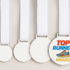 super glossy white Medals2_Small Laser Sublimation Blanks : Super Gloss Sublimation MDF, 3 & 5, S/S & D/S Medals with Sublimation Ribbon (S, M, L)