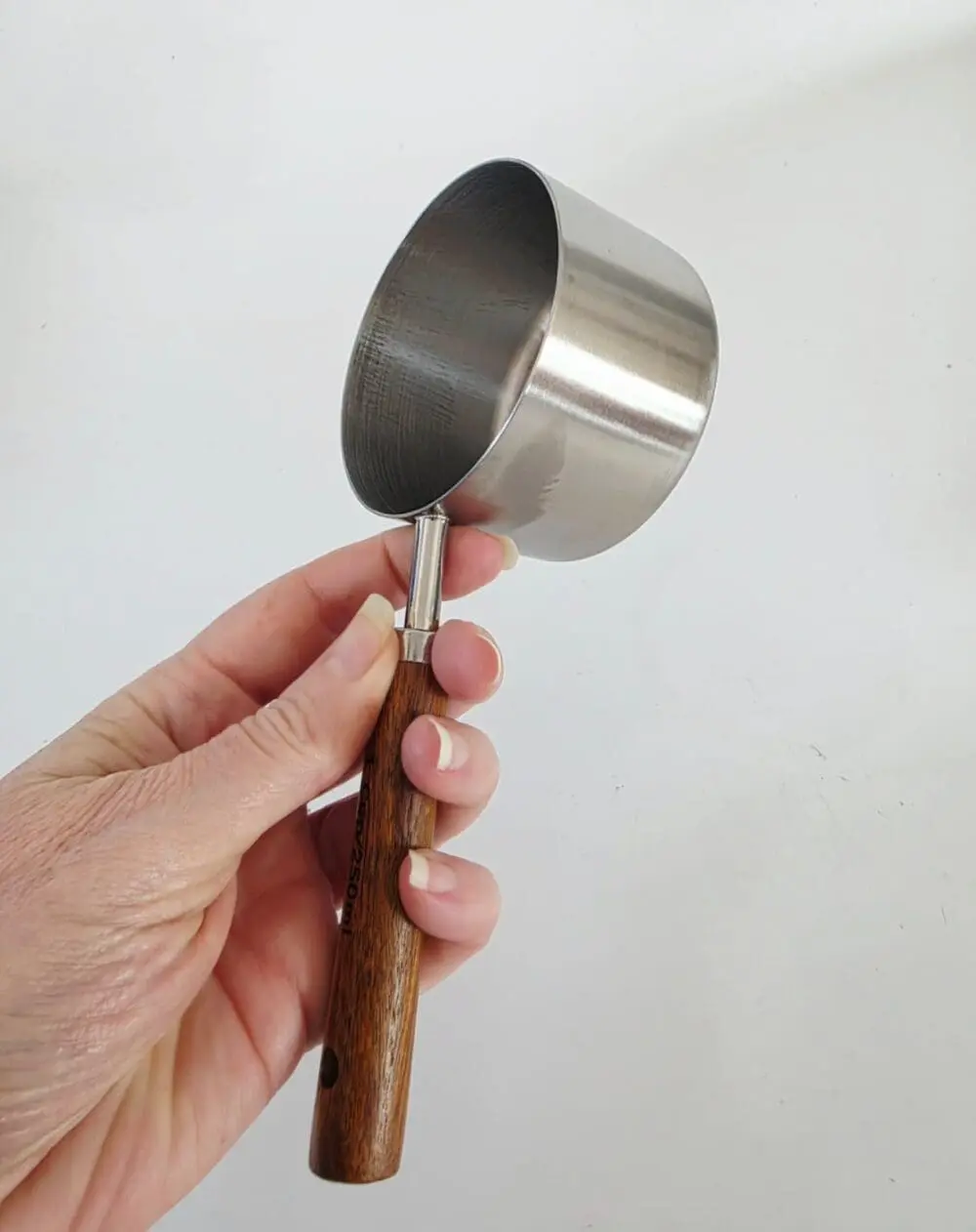 250mlMeasuringCup3 Arts & Crafts : 250ml Stainless Steel Measuring Cup with Wooden Handle