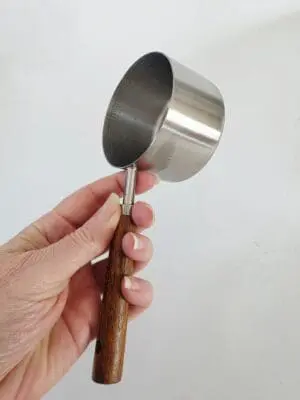 250mlMeasuringCup3 Arts & Crafts : 250ml Stainless Steel Measuring Cup with Wooden Handle
