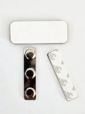 Laser Sublimation Blanks : 3mm Sub MDF Name Badge/Tag (6.5 by 2.5cm) [excludes pin or connector]
