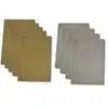 Arts & Crafts : Adhesive Scratch off Stickers Sheets, Gold & Silver (4 Sheets)