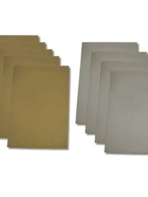 NoNamebrand_Scratchoffstickers Arts & Crafts : Adhesive Scratch off Stickers Sheets, Gold & Silver (4 Sheets)