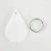 Laser Sublimation Blanks : 2mm White Subli-Lux Raindrop Keychain