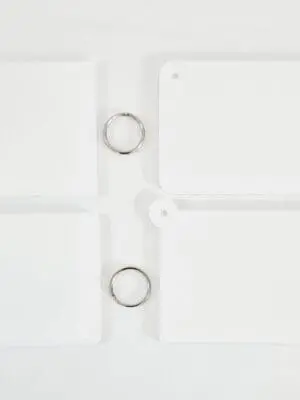 Laser Sublimation Blanks : Subli Acrylic School Time Table Keychain