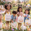 Sublimation Blanks : Easter Bunny WHITE Ears Sublimation Bags – Single or Pack of 5 (Locally crafted. Community‑supporting)