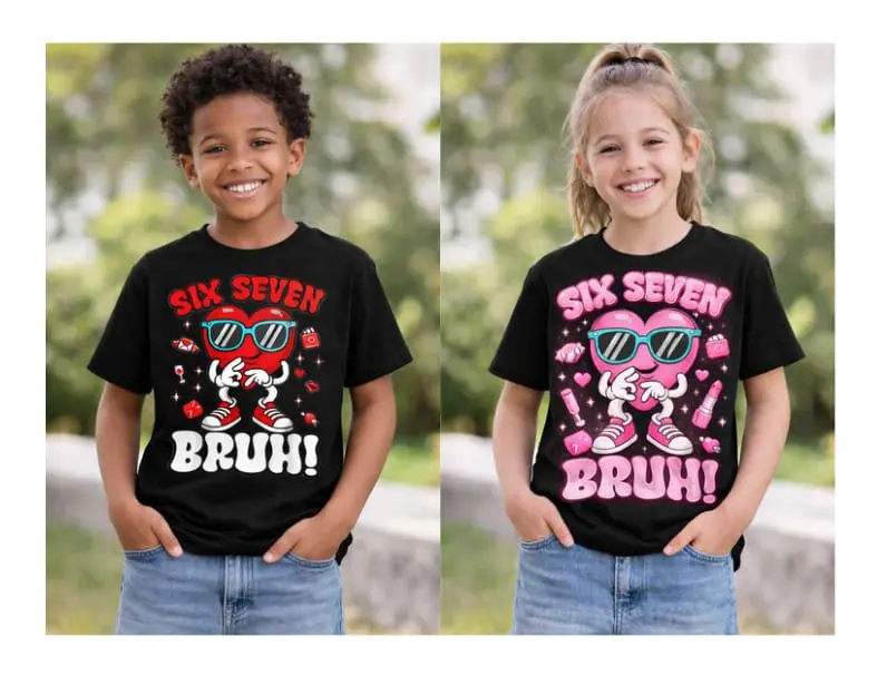 Design Corner : Two Six Seven Bruh Valentines Day Designs for Boy & Girl (6_7B1)