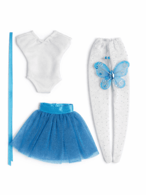 Ballet_Blue_NB Goosey's Homemade Doll Fashion : Ballet Ballet Set (5 Pieces) : Blue (Locally crafted. Community‑supporting)