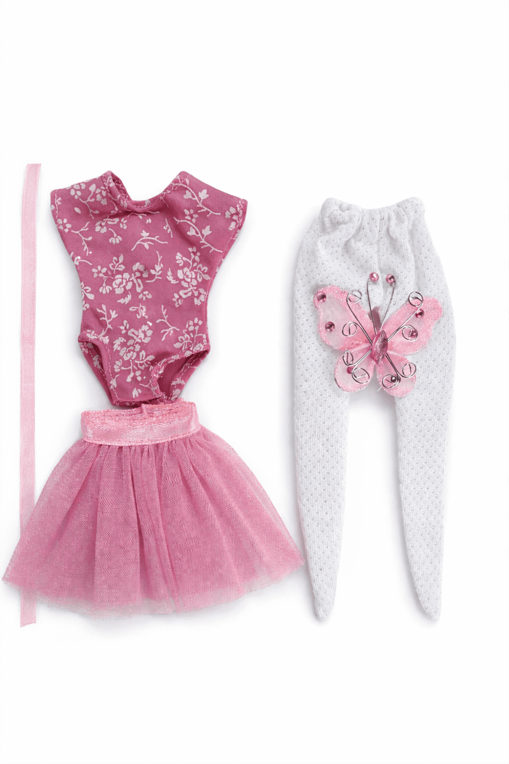 Ballet_Pink_NB1 Goosey's Homemade Doll Fashion : Ballet Ballet Set (5 Pieces) : Pink (Locally crafted. Community‑supporting)