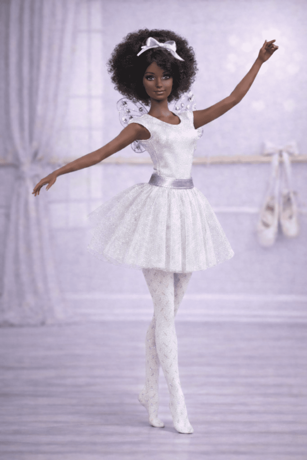 Goosey's Homemade Doll Fashion : Ballet Ballet Set (5 Pieces) : White (Locally crafted. Community‑supporting)