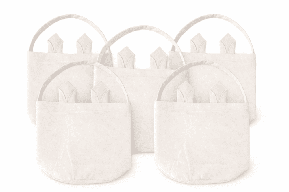 Sublimation Blanks : Easter Bunny WHITE Ears Sublimation Bags – Single or Pack of 5 (Locally crafted. Community‑supporting)