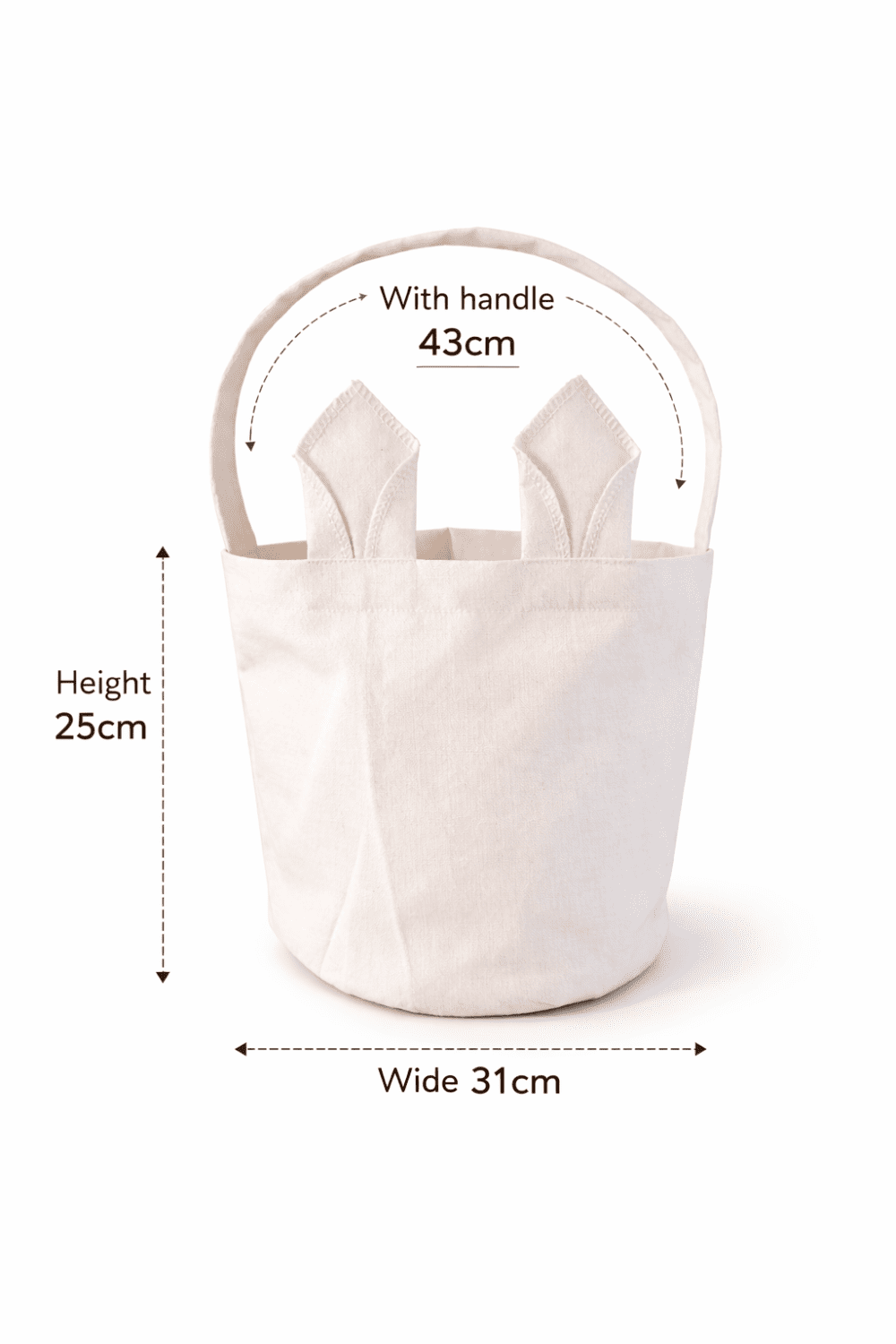Sublimation Blanks : Easter Bunny WHITE Ears Sublimation Bags – Single or Pack of 5 (Locally crafted. Community‑supporting)