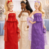 Goosey's Homemade Doll Fashion : Evening Plum Glam Set (EVN_3) (Locally crafted. Community‑supporting)