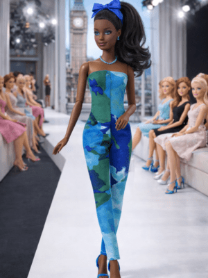 JPS_1 Goosey's Homemade Doll Fashion : Strapless Jumpsuit Set (JPS_1) (Locally crafted. Community‑supporting)