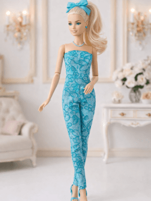 JPS_4 Goosey's Homemade Doll Fashion : Strapless Jumpsuit Set (JPS_4) (Locally crafted. Community‑supporting)