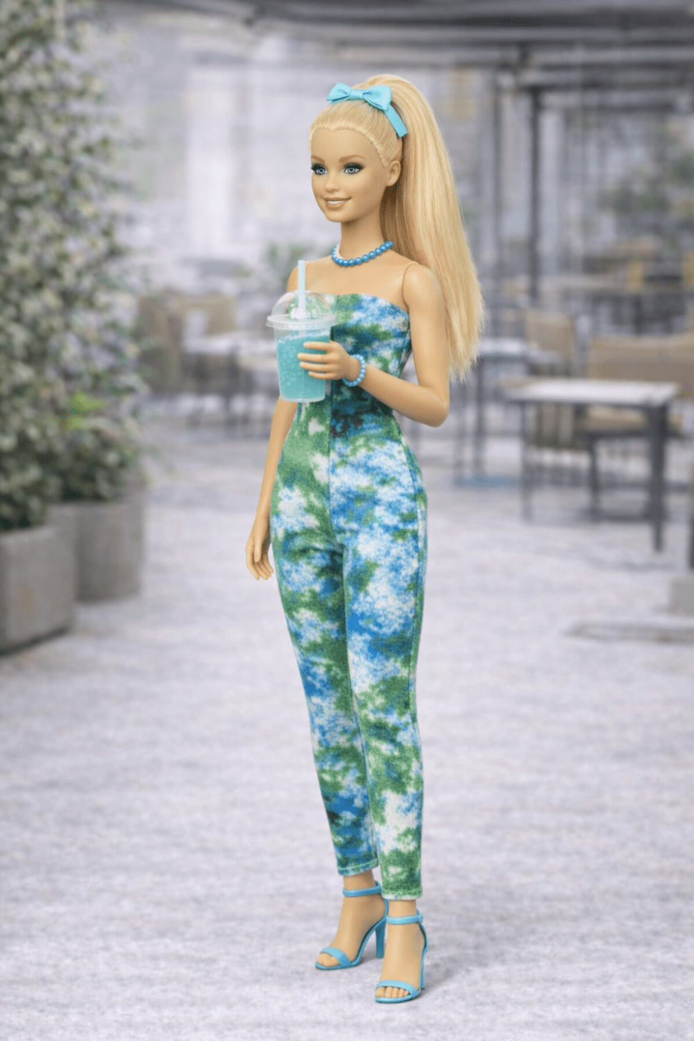 JPS_7a Goosey's Homemade Doll Fashion : Strapless Jumpsuit Set (JPS_7) (Locally crafted. Community‑supporting)