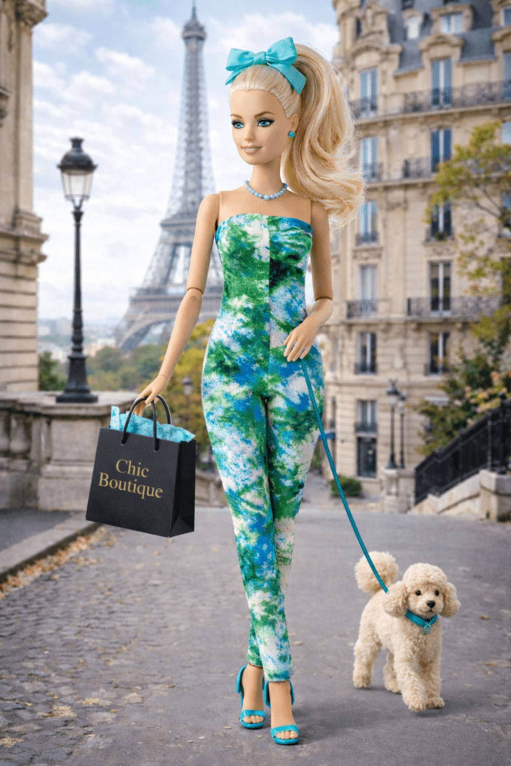 JPS_7c Goosey's Homemade Doll Fashion : Strapless Jumpsuit Set (JPS_7) (Locally crafted. Community‑supporting)