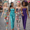 Goosey's Homemade Doll Fashion : Strapless Jumpsuit Set (JPS_4) (Locally crafted. Community‑supporting)