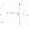 Laser Sublimation Blanks : 2mm Subli Lux Motel Keychain + 30mm Silver Split Keyring