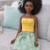 Goosey's Homemade Doll Fashion : Skirt & Strapless Tube Top Set (SKT_TUB_8) (Locally crafted. Community‑supporting)