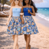 Goosey's Homemade Doll Fashion : Skirt & Strapless Tube Top Set (SKT_TUB_2) (Locally crafted. Community‑supporting)