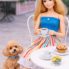 Goosey's Homemade Doll Fashion : Skirt & Strapless Tube Top Set (SKT_TUB_6) (Locally crafted. Community‑supporting)