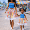 Goosey's Homemade Doll Fashion : Skirt & Strapless Tube Top Set (SKT_TUB_6) (Locally crafted. Community‑supporting)