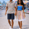 Goosey's Homemade Doll Fashion : Skirt & Strapless Tube Top Set (SKT_TUB_6) (Locally crafted. Community‑supporting)
