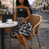 Goosey's Homemade Doll Fashion : Skirt & Strapless Tube Top Set (SKT_TUB_7) (Locally crafted. Community‑supporting)