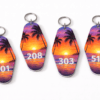 Laser Sublimation Blanks : 2mm Subli Lux Motel Keychain + 30mm Silver Split Keyring