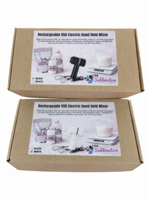 Arts & Crafts : Rechargeable USB Electric Hand Held Mixer (Black or White)