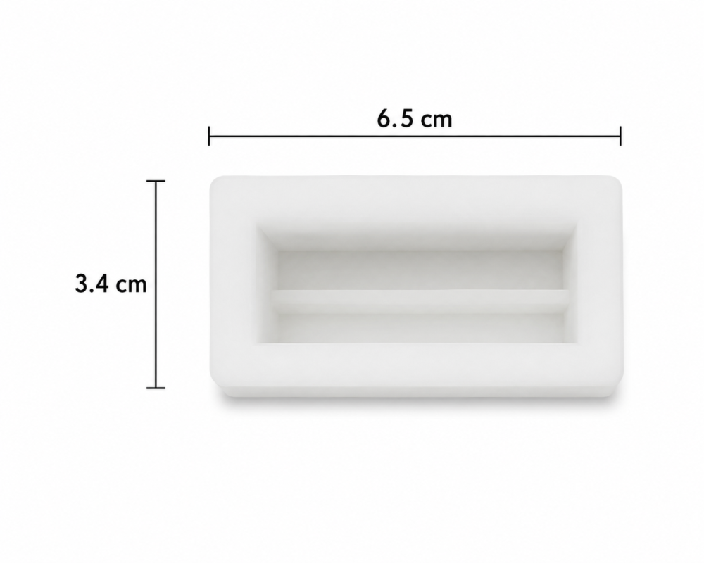 Rectangular Bsiness Card Mould Dimensions Silicone Mould : Small Rectangular Business Card Holder Silicone Mould (SRSM)